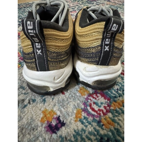 Nike Air Max 97 Sneakers Metallic Golden Gals Size 6.5 DO5881-700‎ - Picture 5 of 8